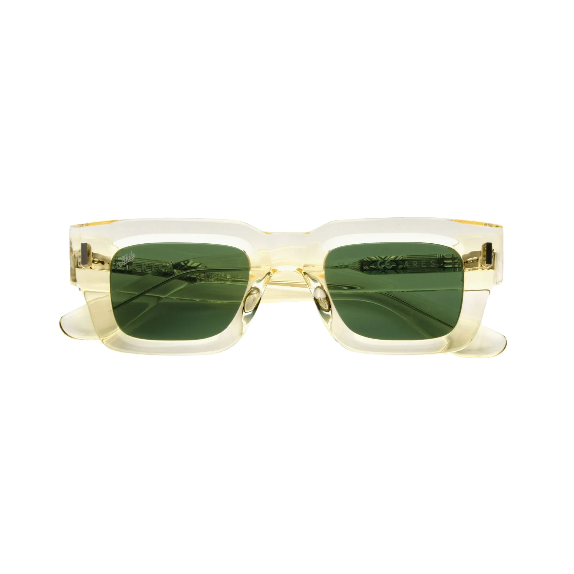 Akila Ares Sunglasses Lemonade / Green Antique White