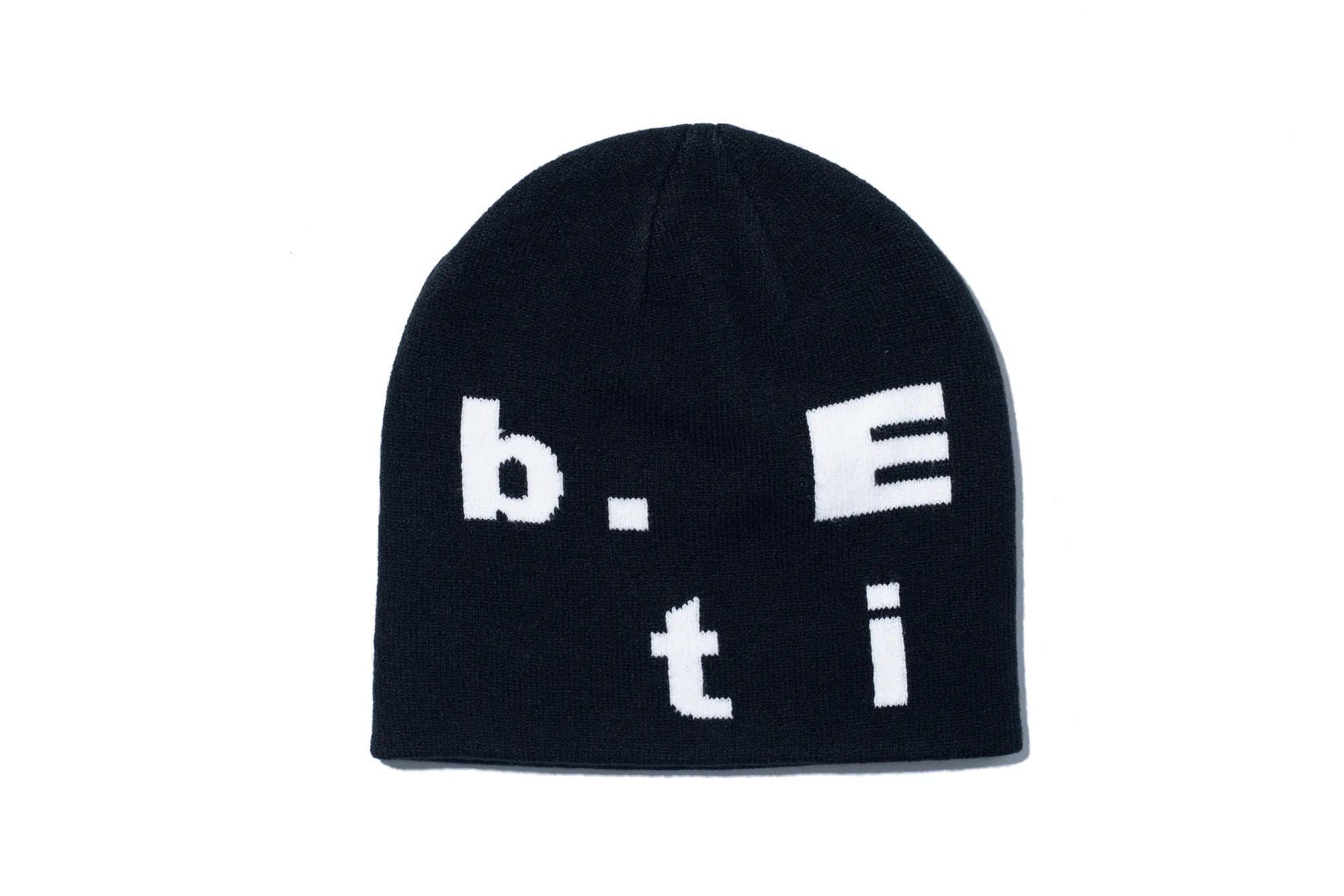 b.Eautiful Stacked Logo Beanie Black