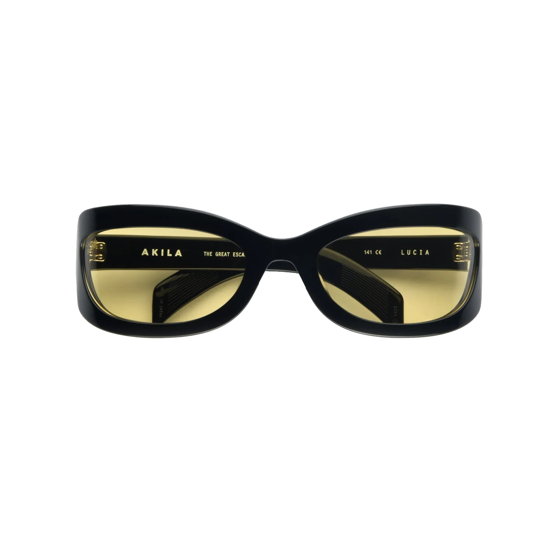 Akila Lucia Sunglasses Black / Yellow Tan