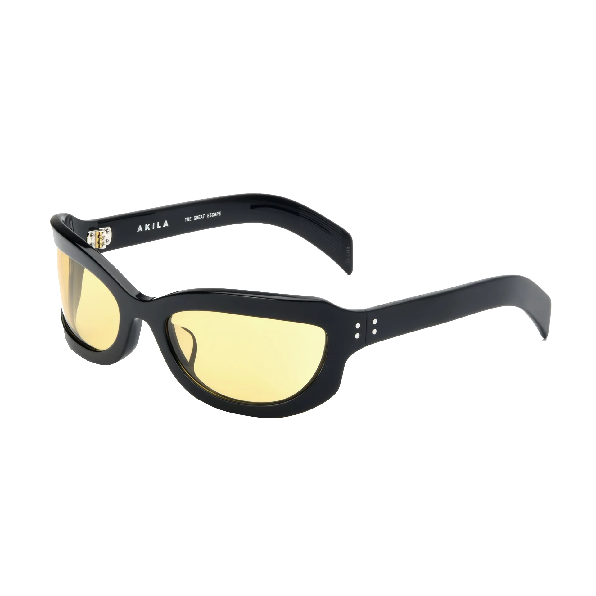 Akila Lucia Sunglasses Black / Yellow Pale Goldenrod