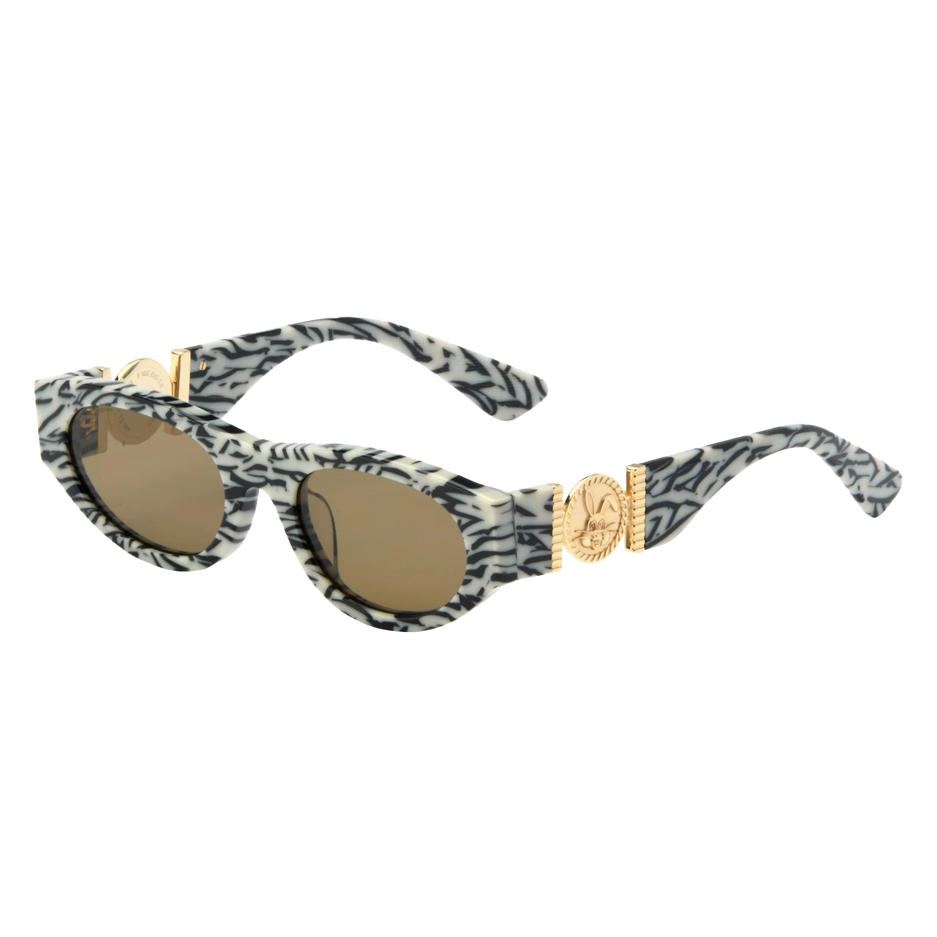 Akila x Freddie Gibbs Vertigo Sunglasses Zebra Light Slate Gray