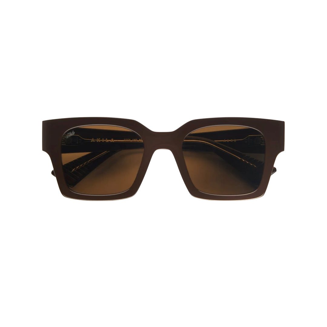 Akila Aura Sunglasses Brown / Brown Dark Slate Gray