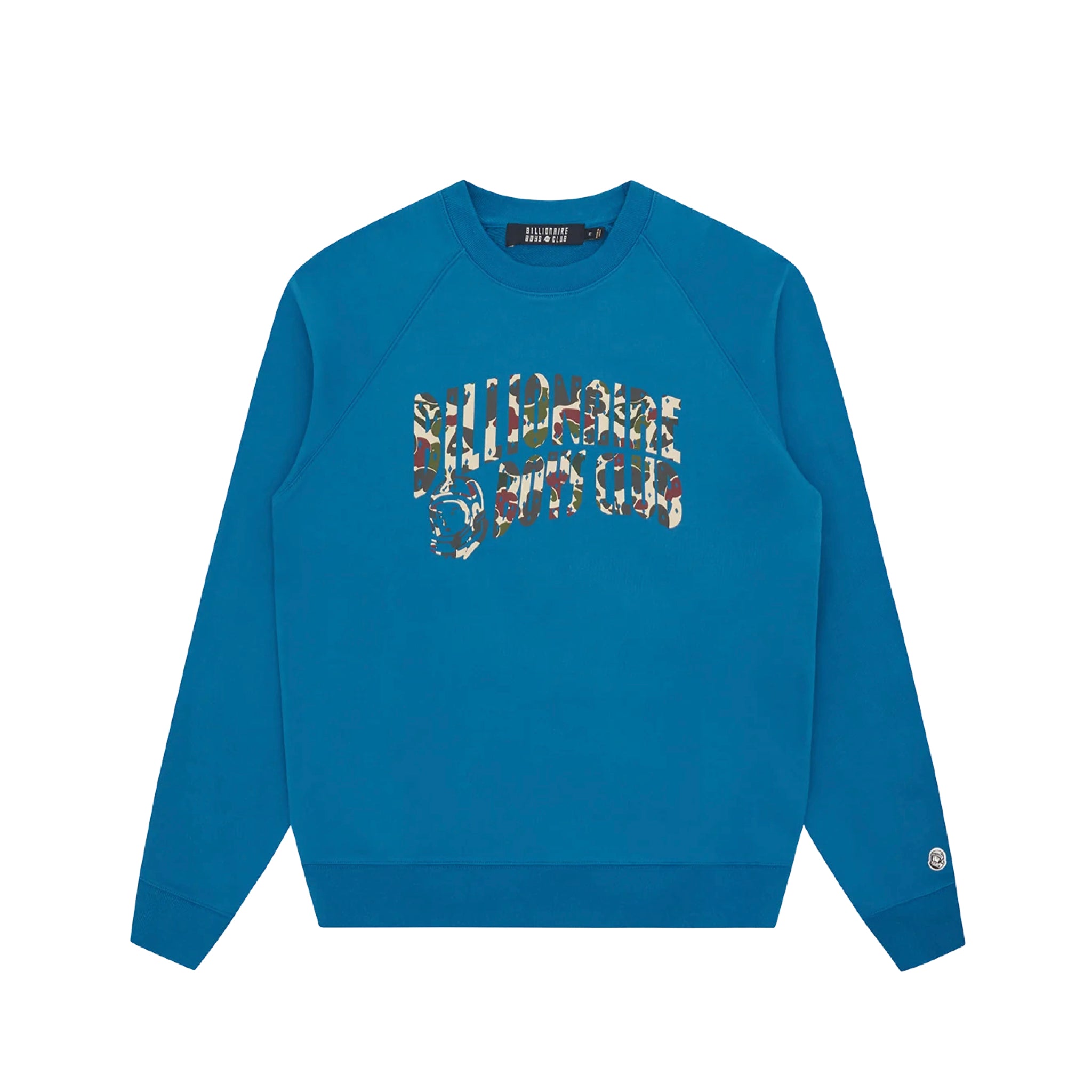 Billionaire Boys Club Duck Camo Arch Logo Crewneck Blue Dark Cyan