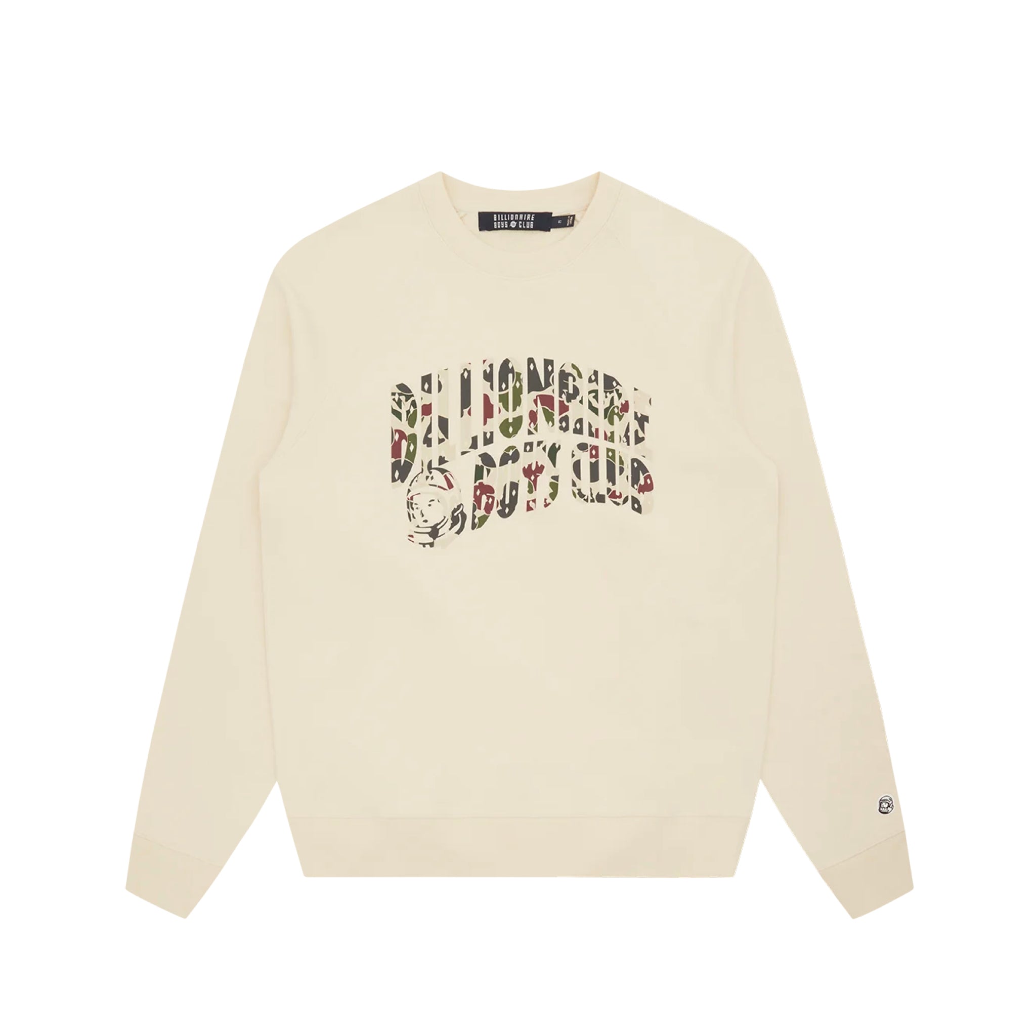 Billionaire Boys Club Duck Camo Arch Logo Crewneck Cream Bisque