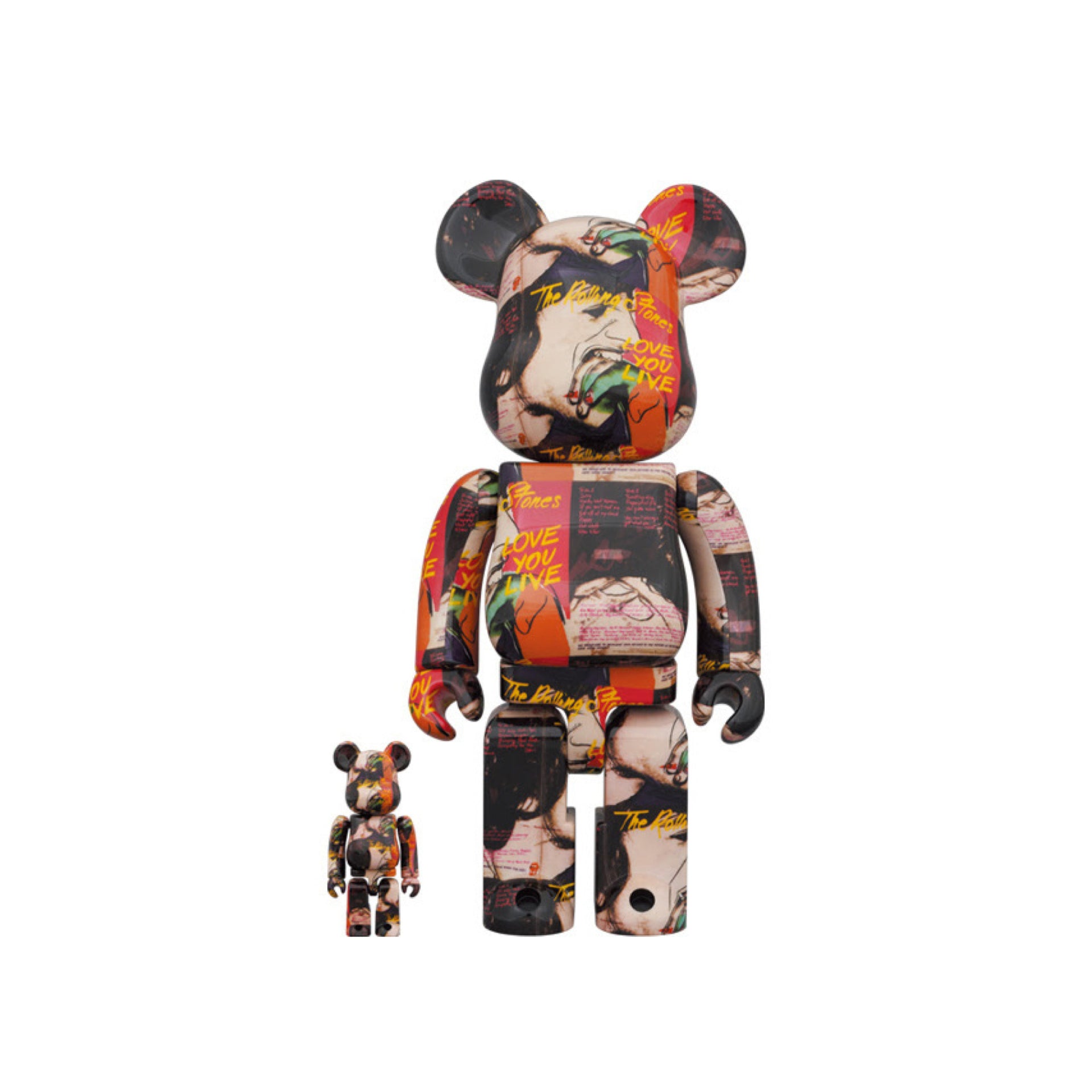 Bearbrick 400% + 100%  - The Rolling Stones (Love You Live)