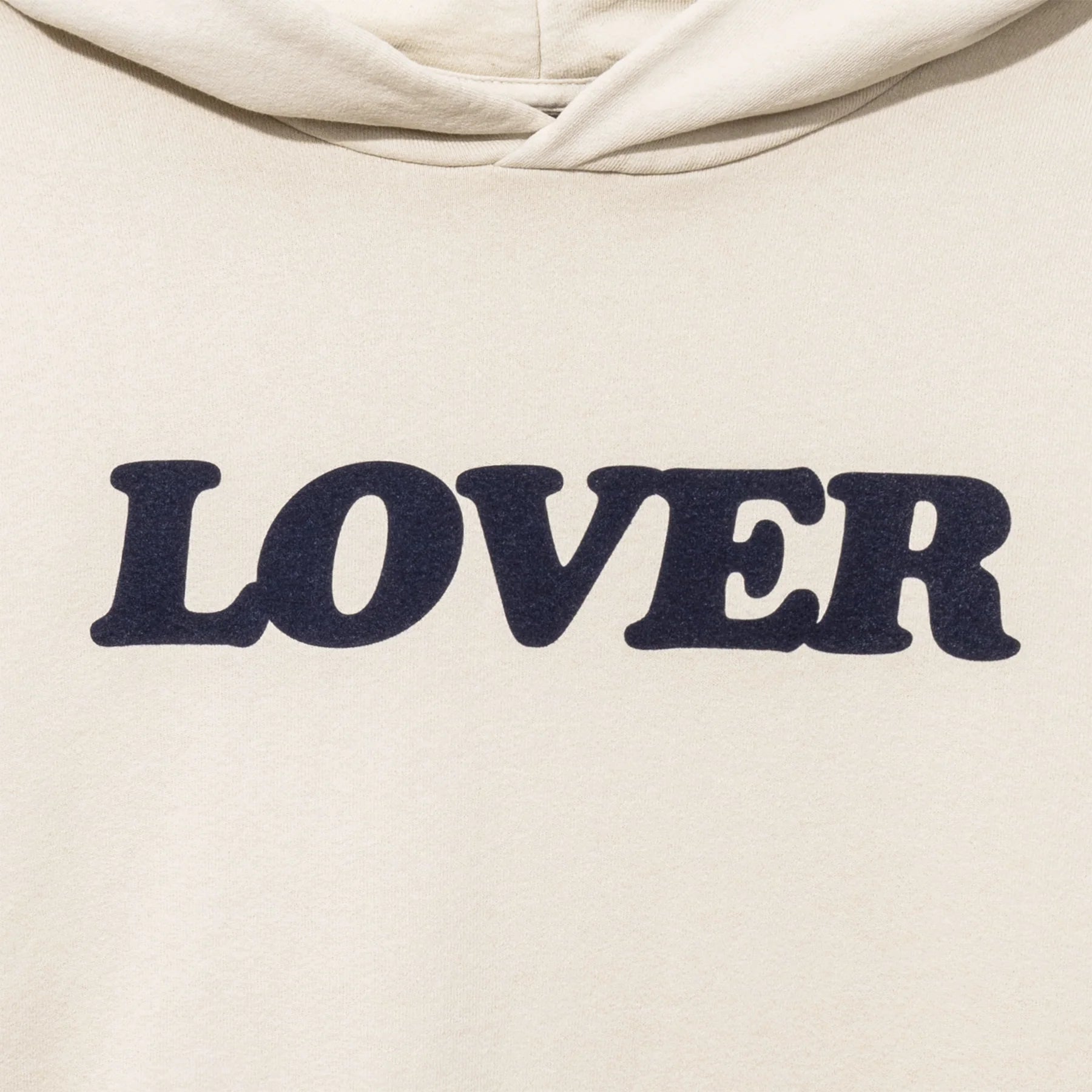 Bianca Chandon Lover Logo Hoodie Khaki Antique White