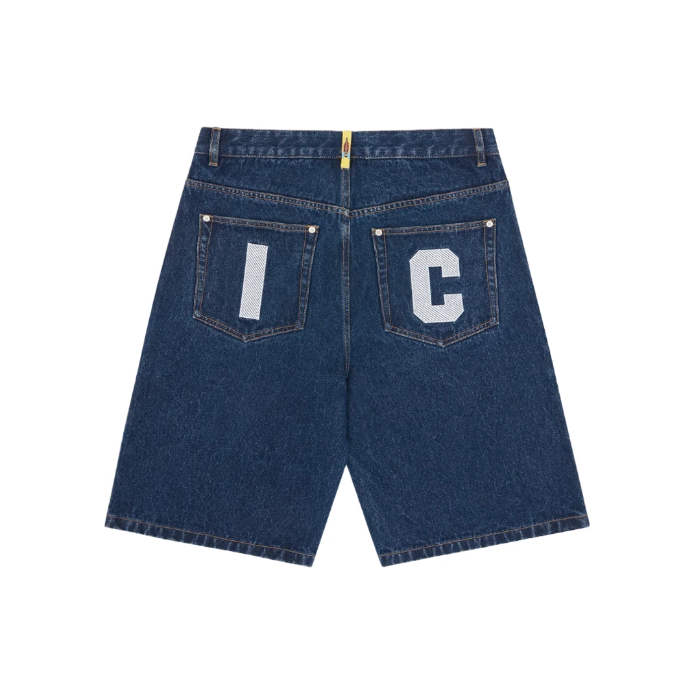 ICECREAM Running Dog Denim Shorts Indigo Dark Slate Gray