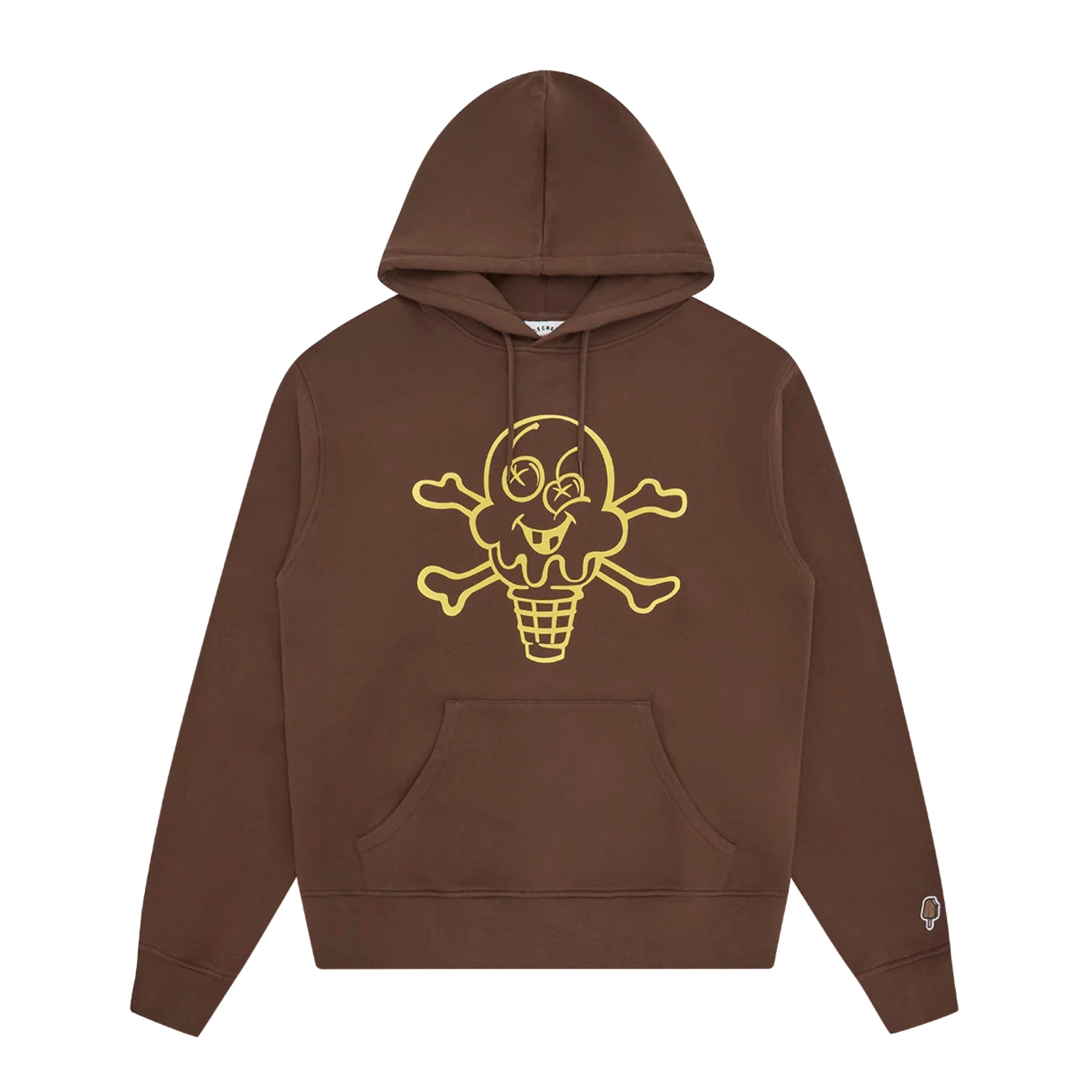 ICECREAM Cones And Bones Popover Hood Brown Dark Olive Green