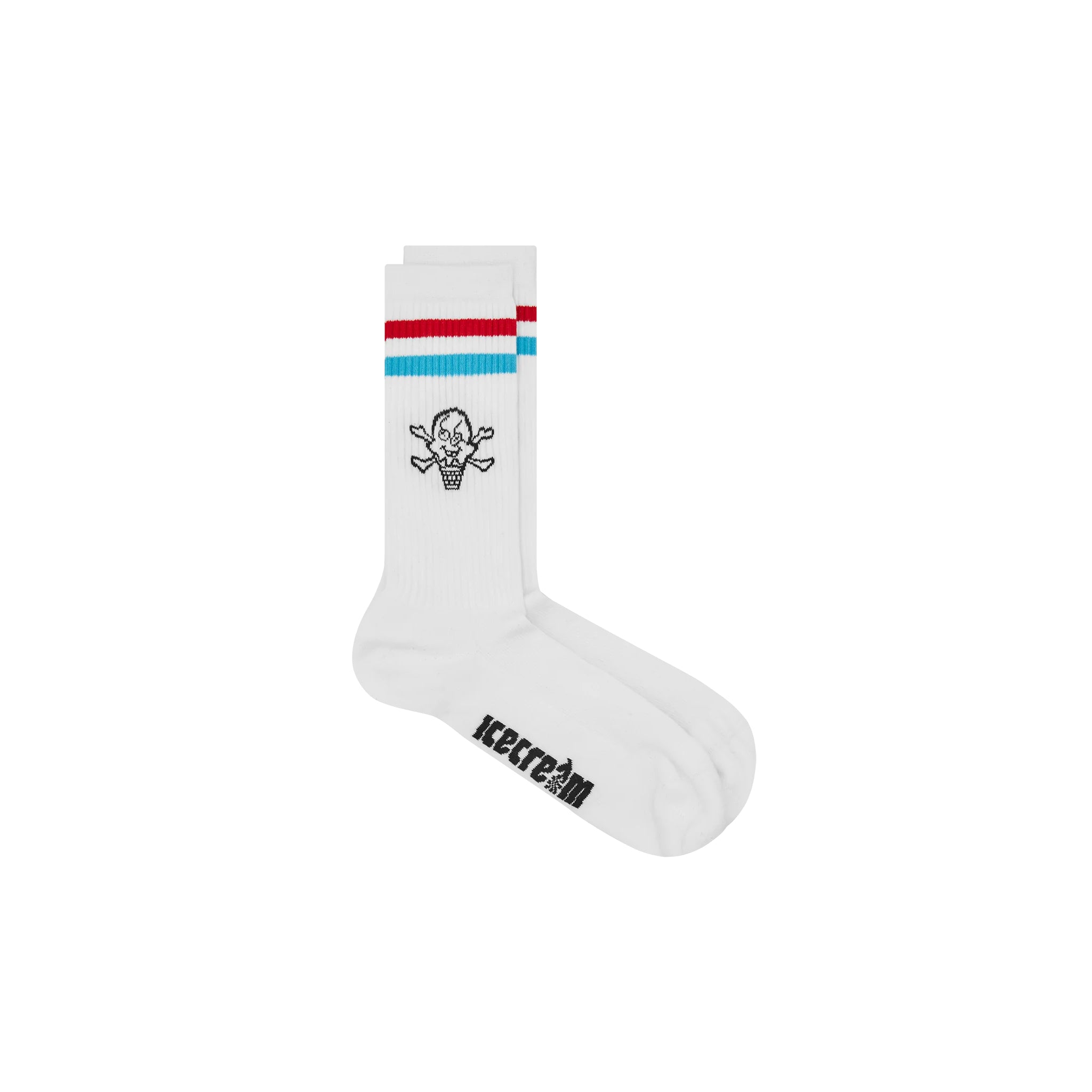 ICECREAM Cones & Bones Sports Socks White Lavender