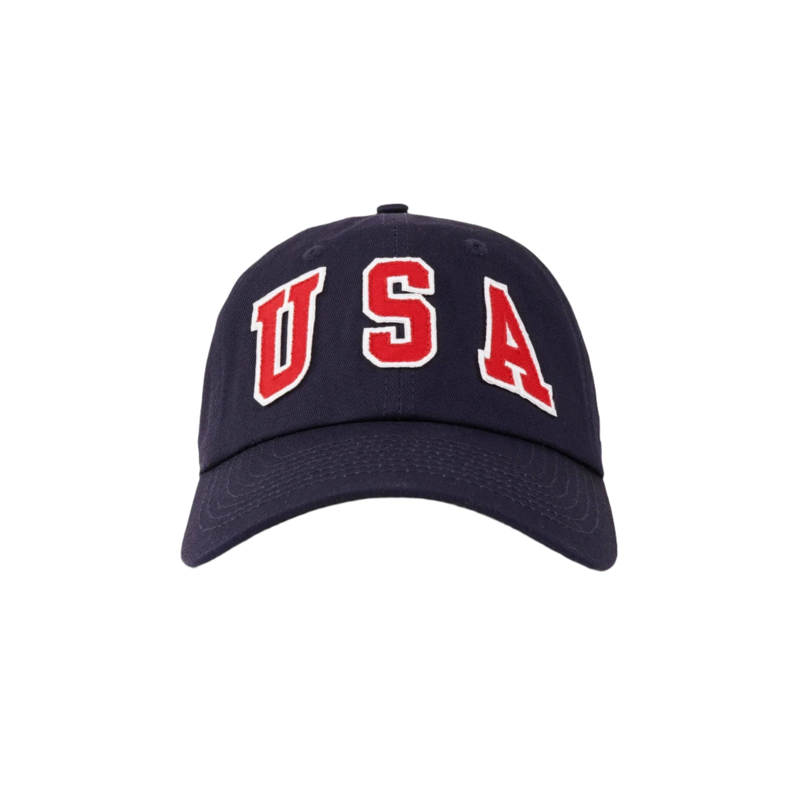 Sporty & Rich USA Hat Navy Dark Slate Gray