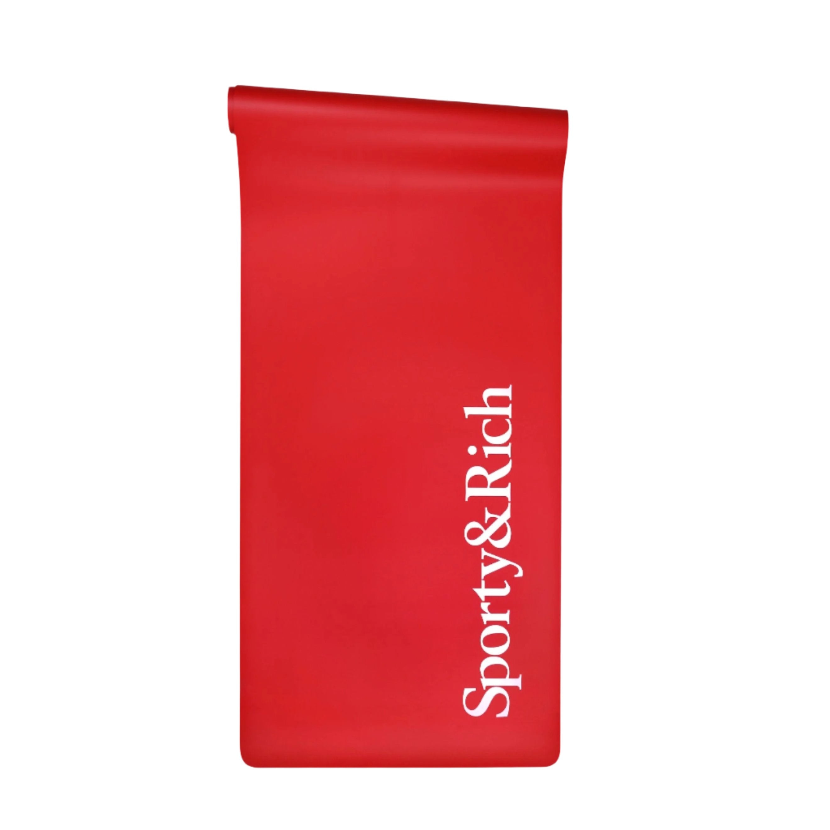 Sporty & Rich USA Serif Logo Yoga Mat Red Firebrick