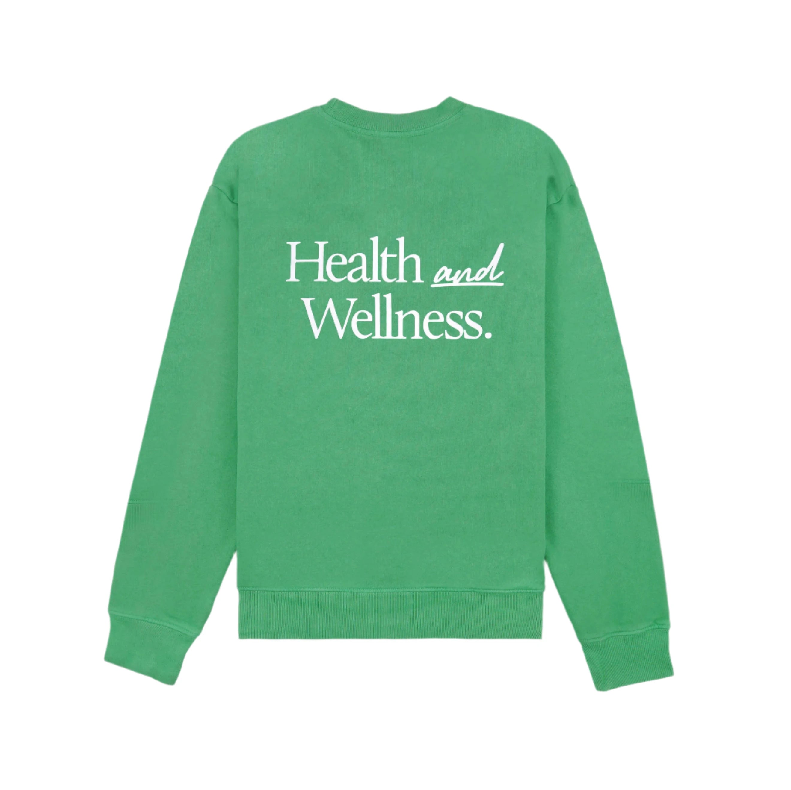 Sporty & Rich New Health & Wellness Crewneck Verde/White Medium Sea Green