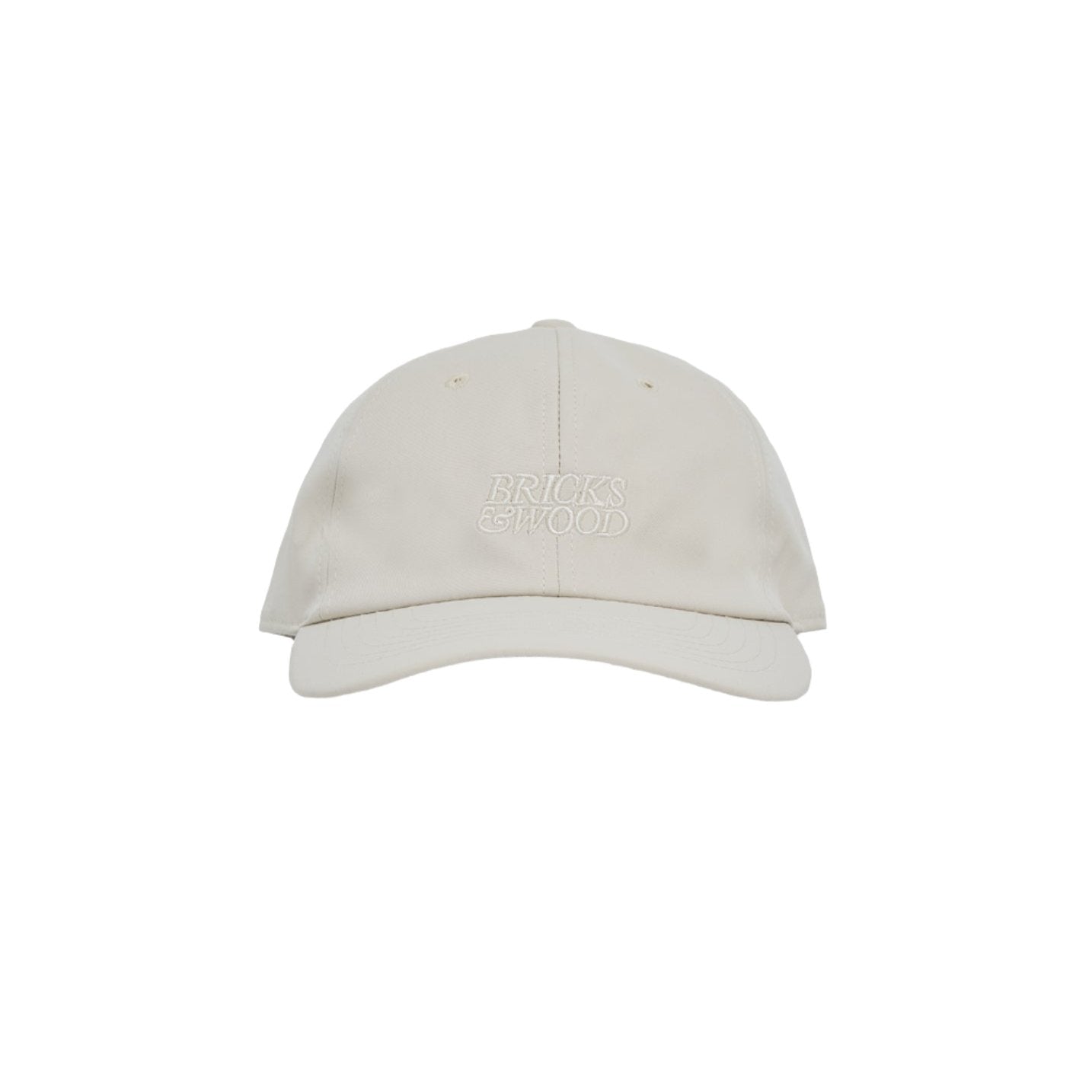 Bricks & Wood Core Logo Nylon 6 Panel Cap Khaki Light Gray