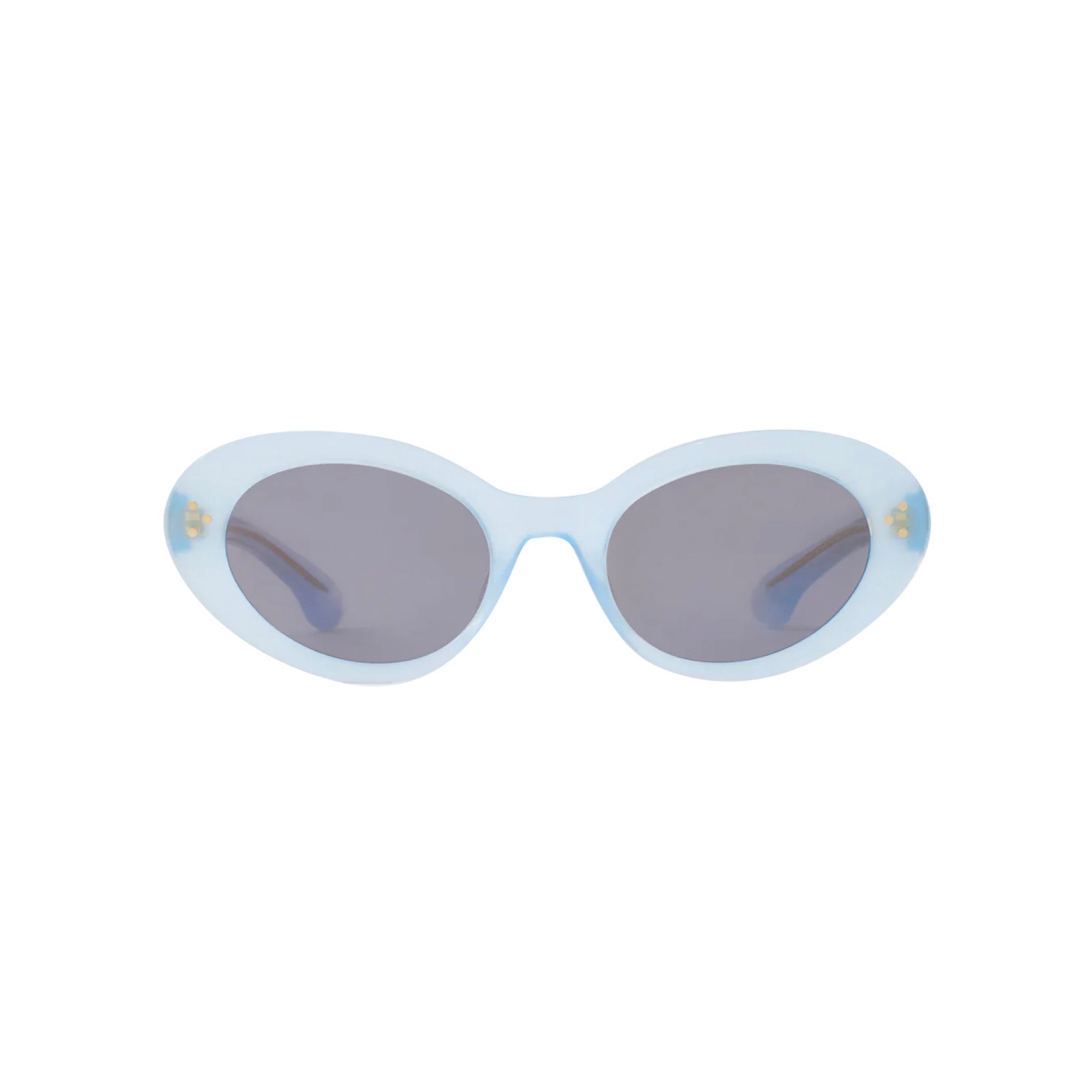 Sporty & Rich Frame N.05 - Sunglasses (Blue) Dark Gray