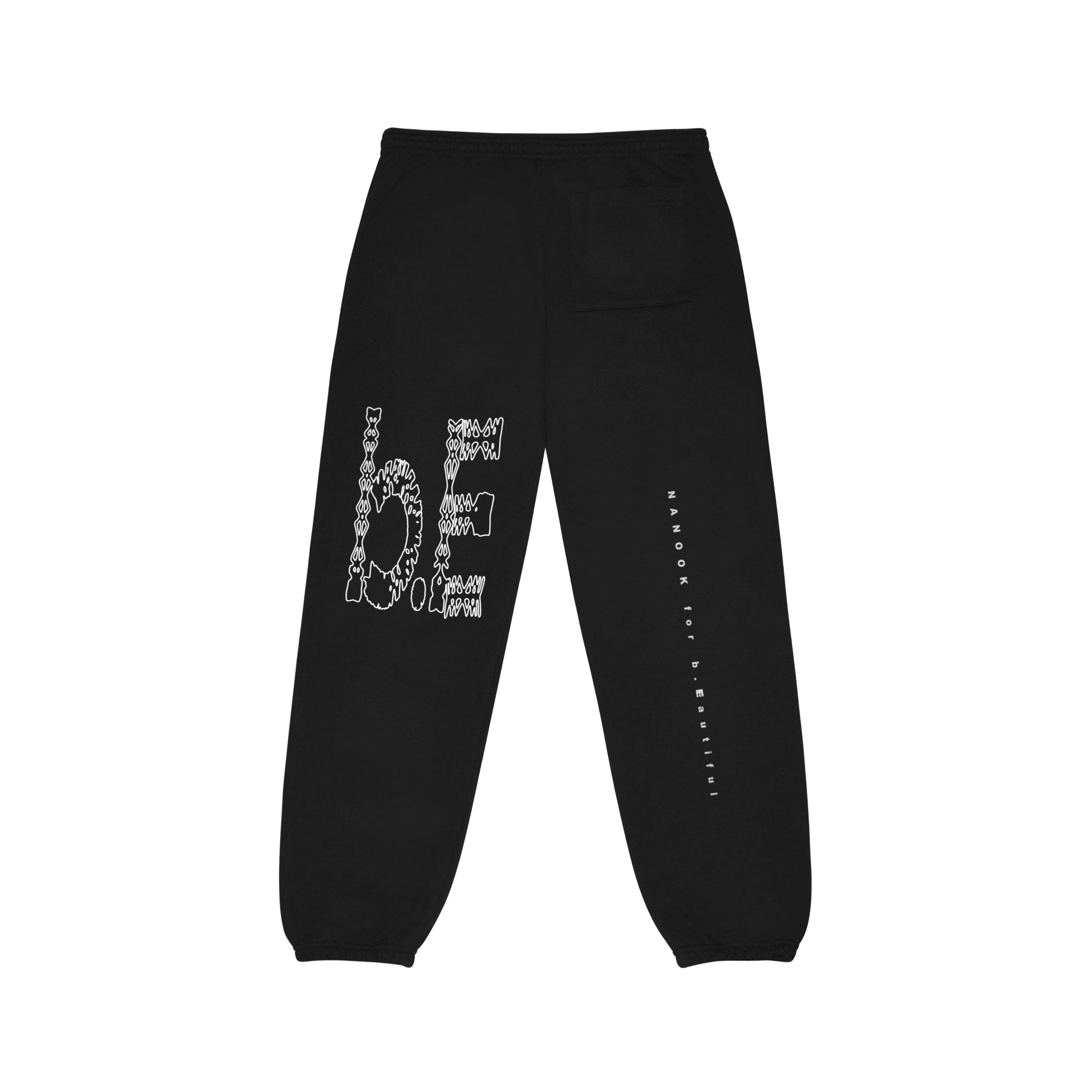 b.Eautiful x NANOOK Bigfoot Sweatpants Black Black