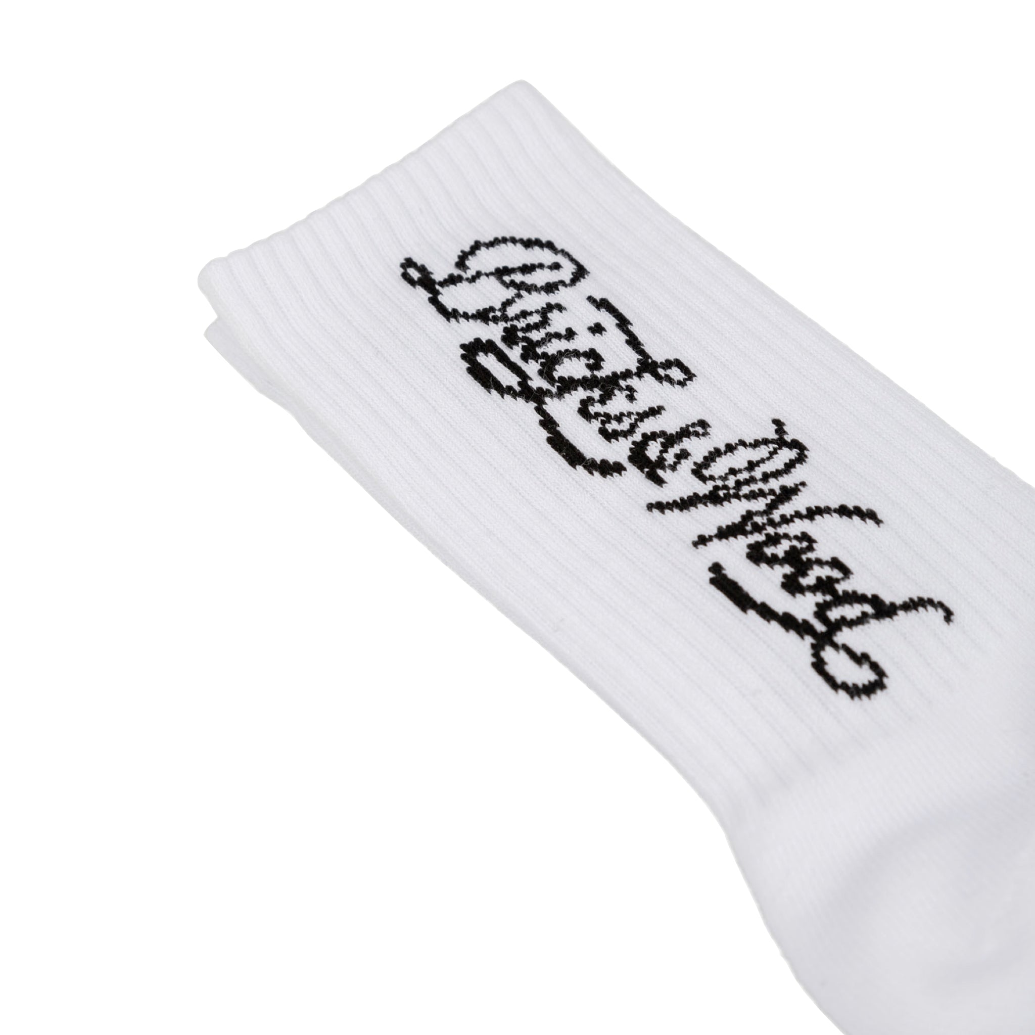 Bricks & Wood Script Logo Socks Light Gray