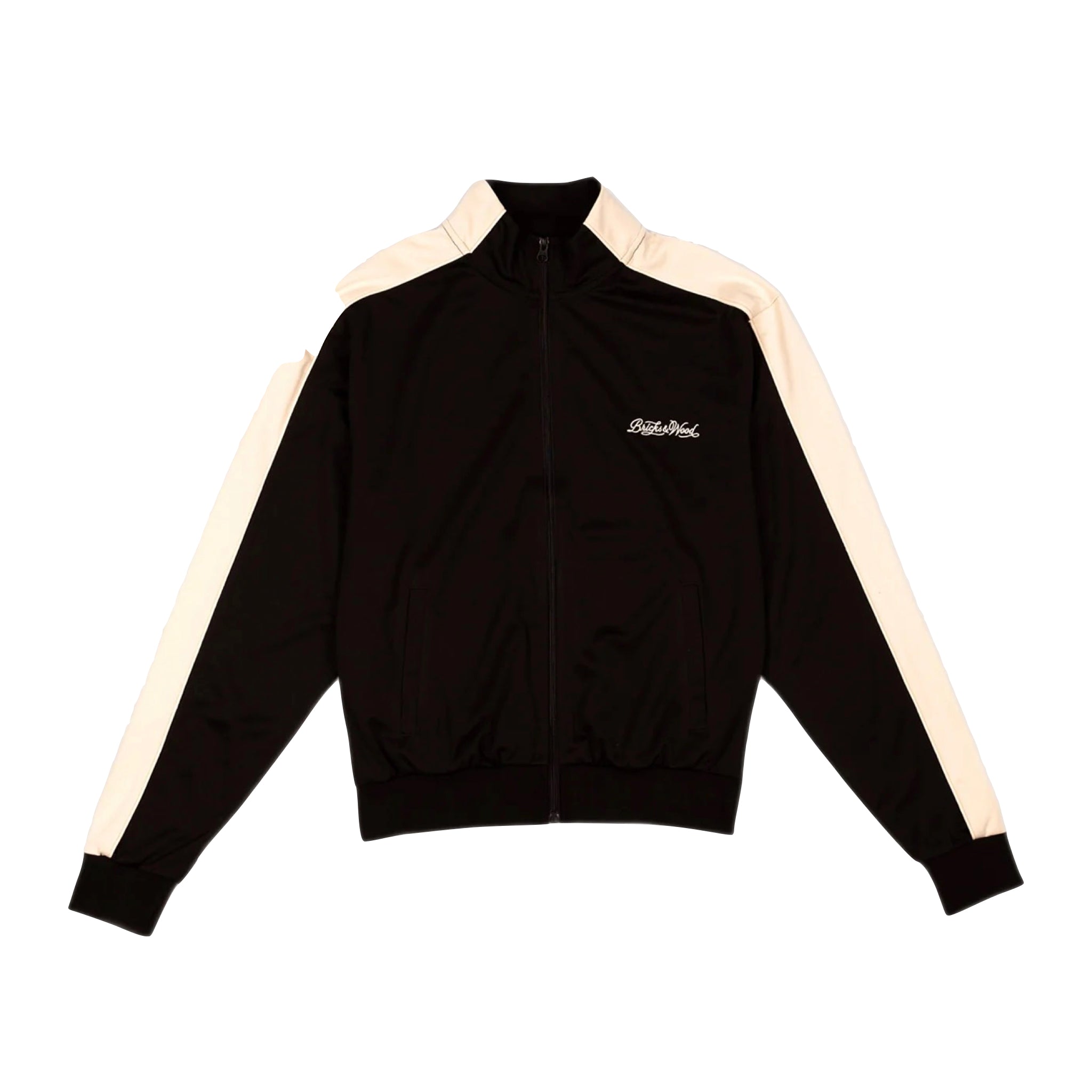 Bricks & Wood Script Logo Track Jacket Antique White