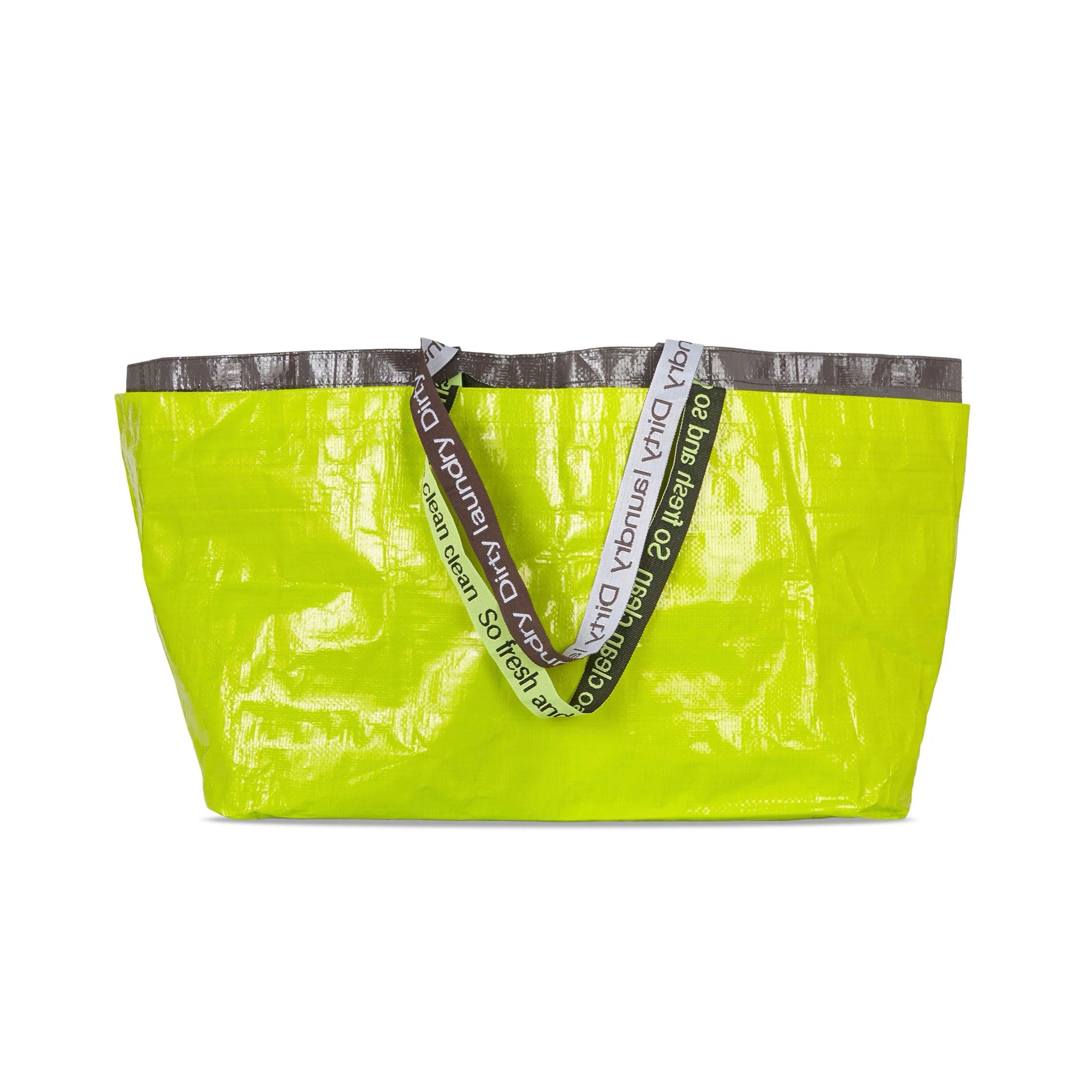 Curves Laundry Bags (Set of 2) Yellow Green