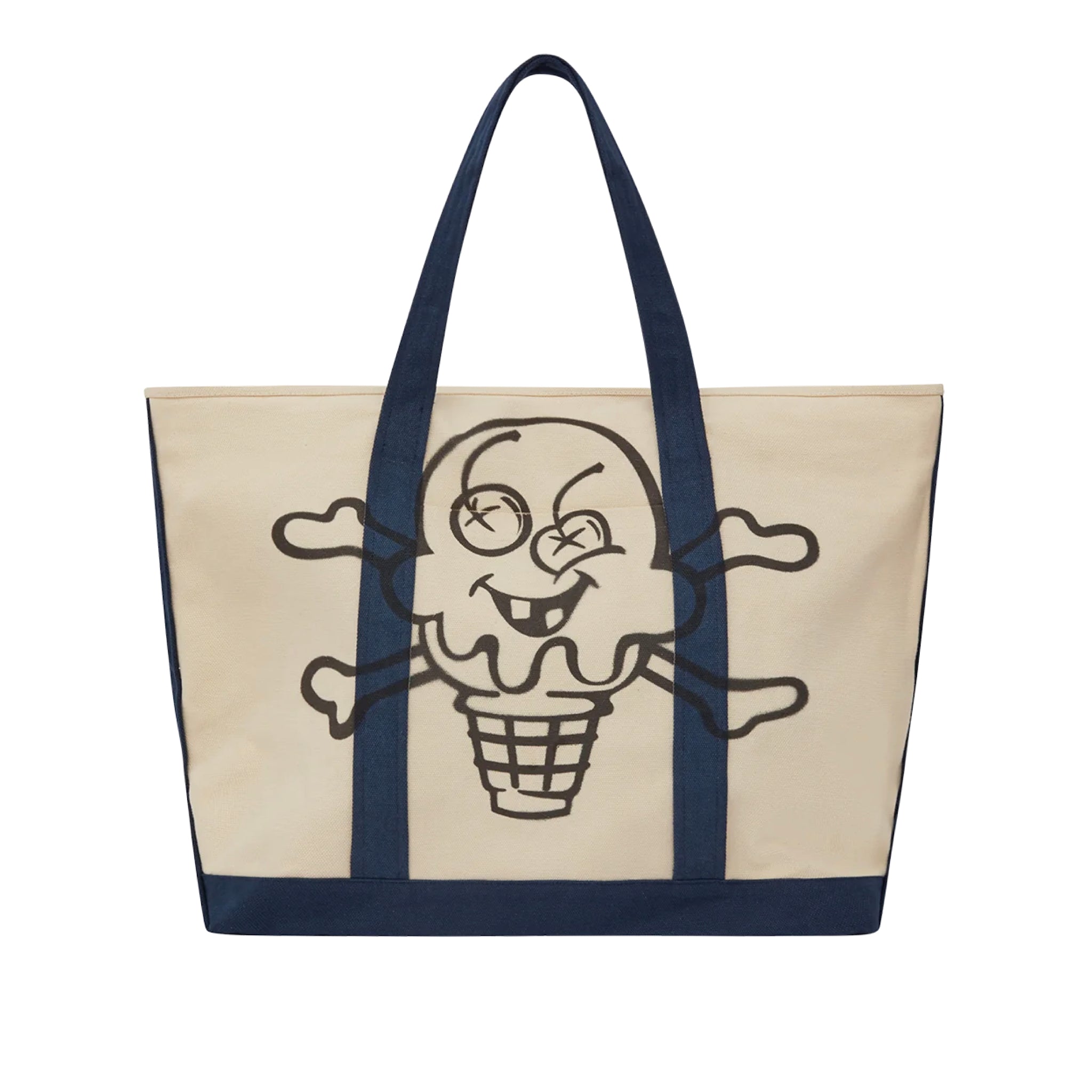 ICECREAM Cones and Bones Tote Bag Gray