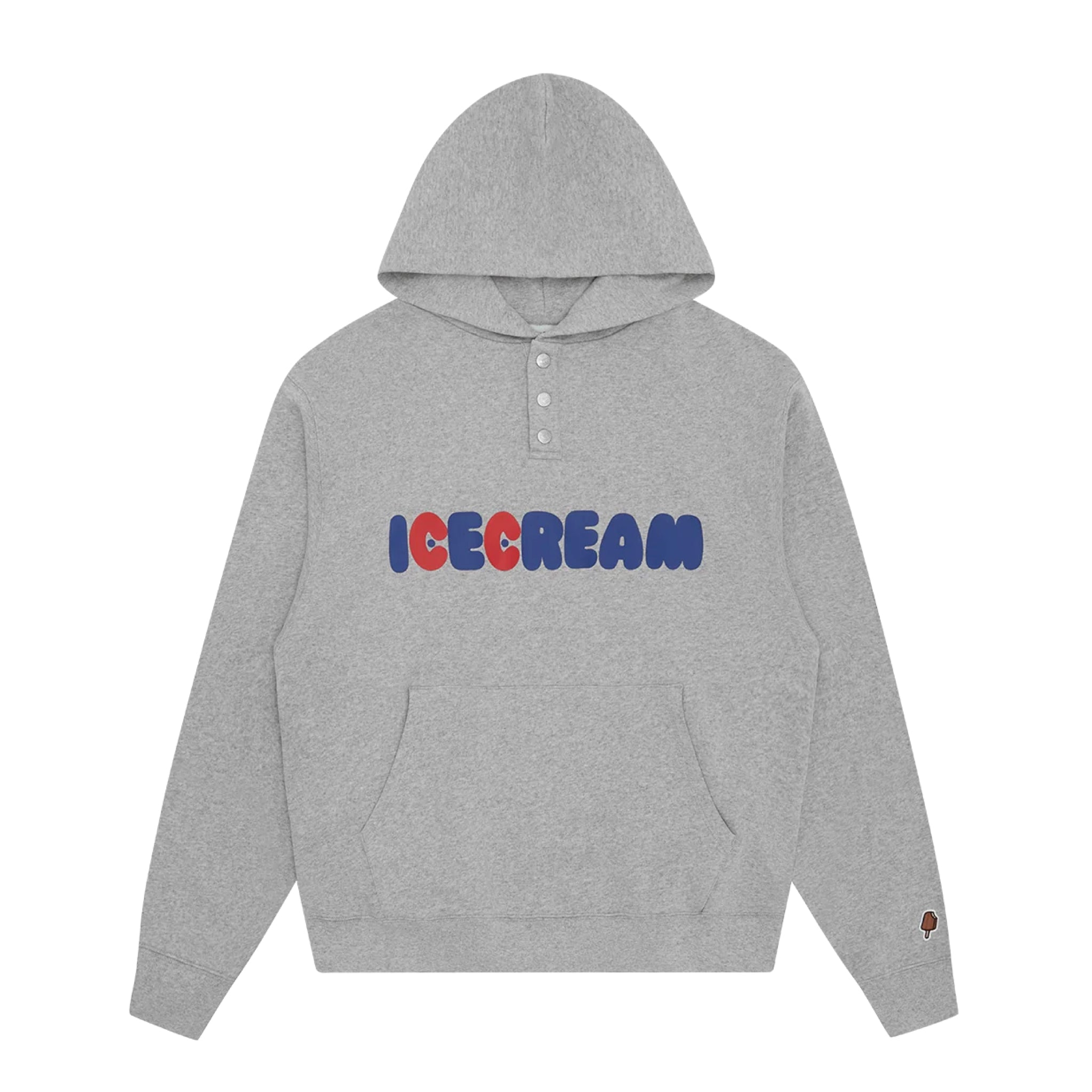 ICECREAM Donut Popover Hood Heather Grey Dark Gray