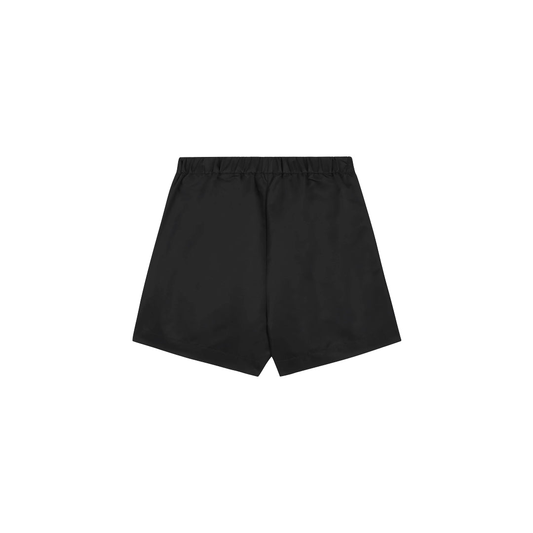 Sporty & Rich Good Health Nylon Shorts Black/White Dark Slate Gray