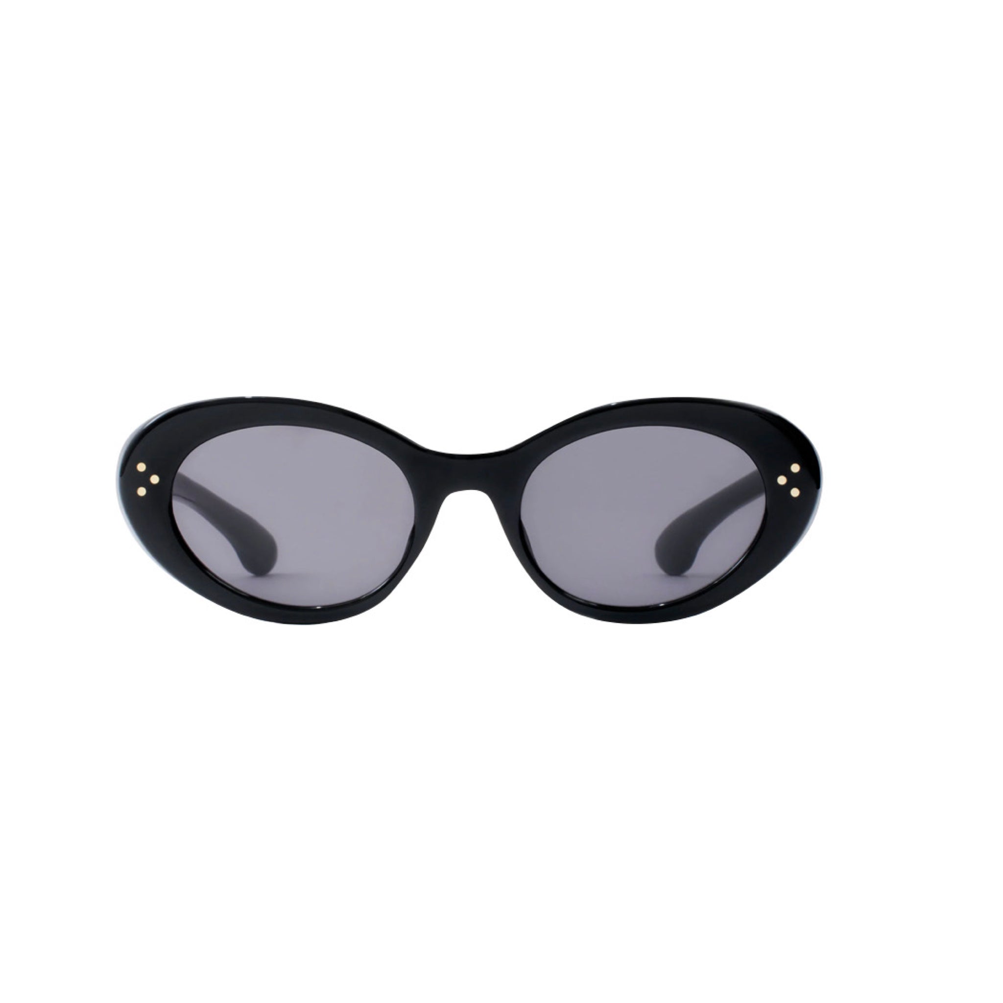 Sporty & Rich Frame N.05 - Sunglasses (Black) Light Slate Gray