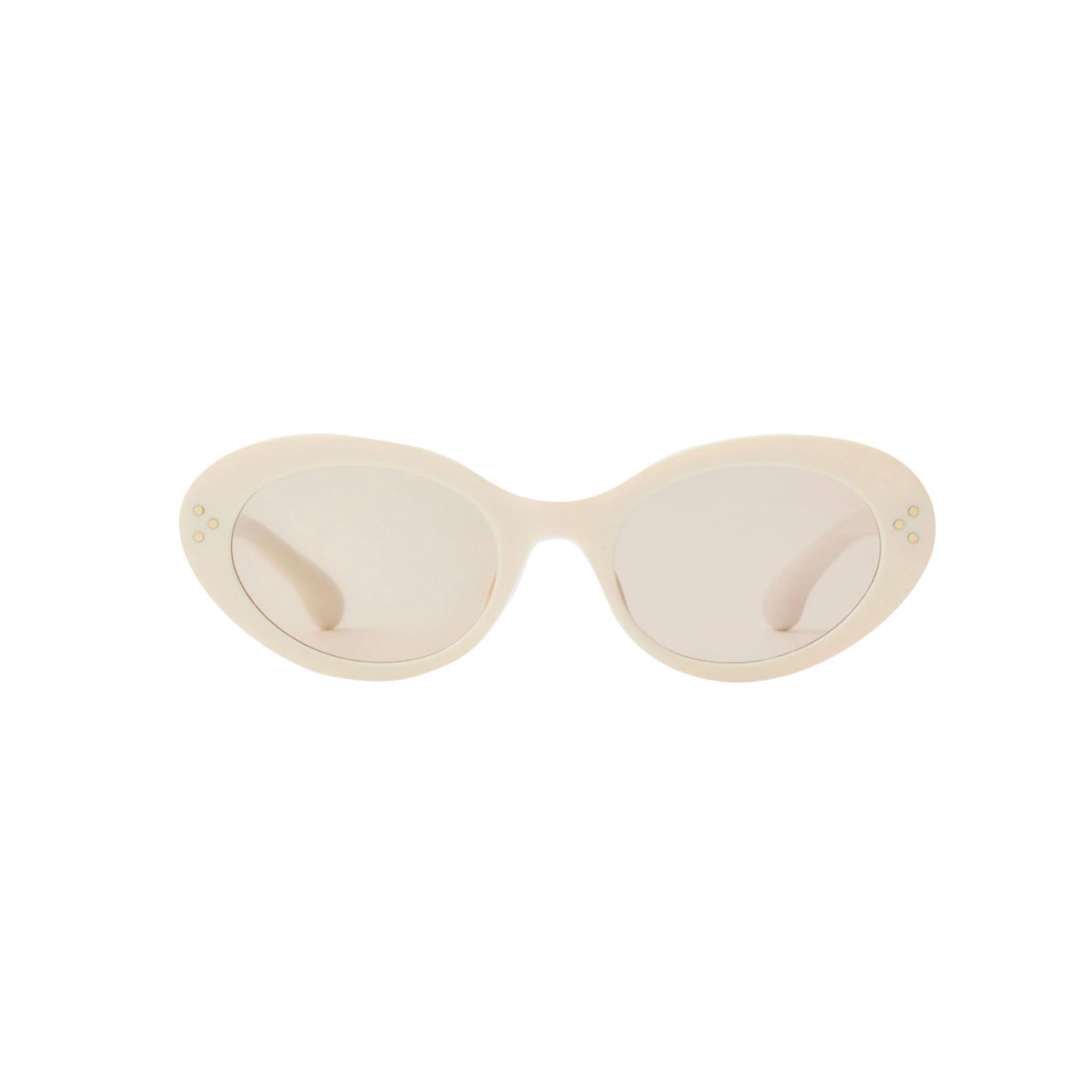 Sporty & Rich Frame N.05 - Sunglasses (Cream) Light Gray