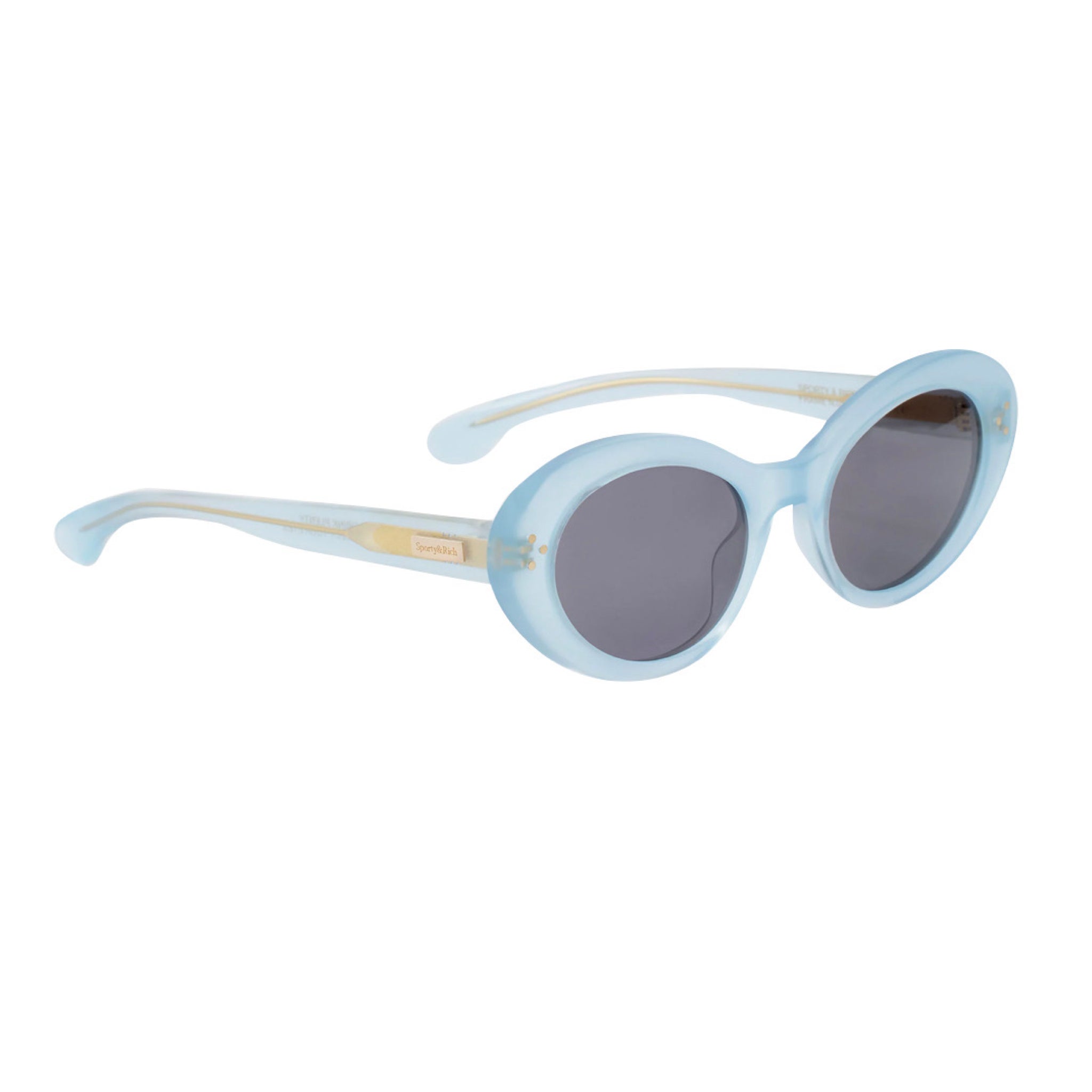 Sporty & Rich Frame N.05 - Sunglasses (Blue) Light Gray