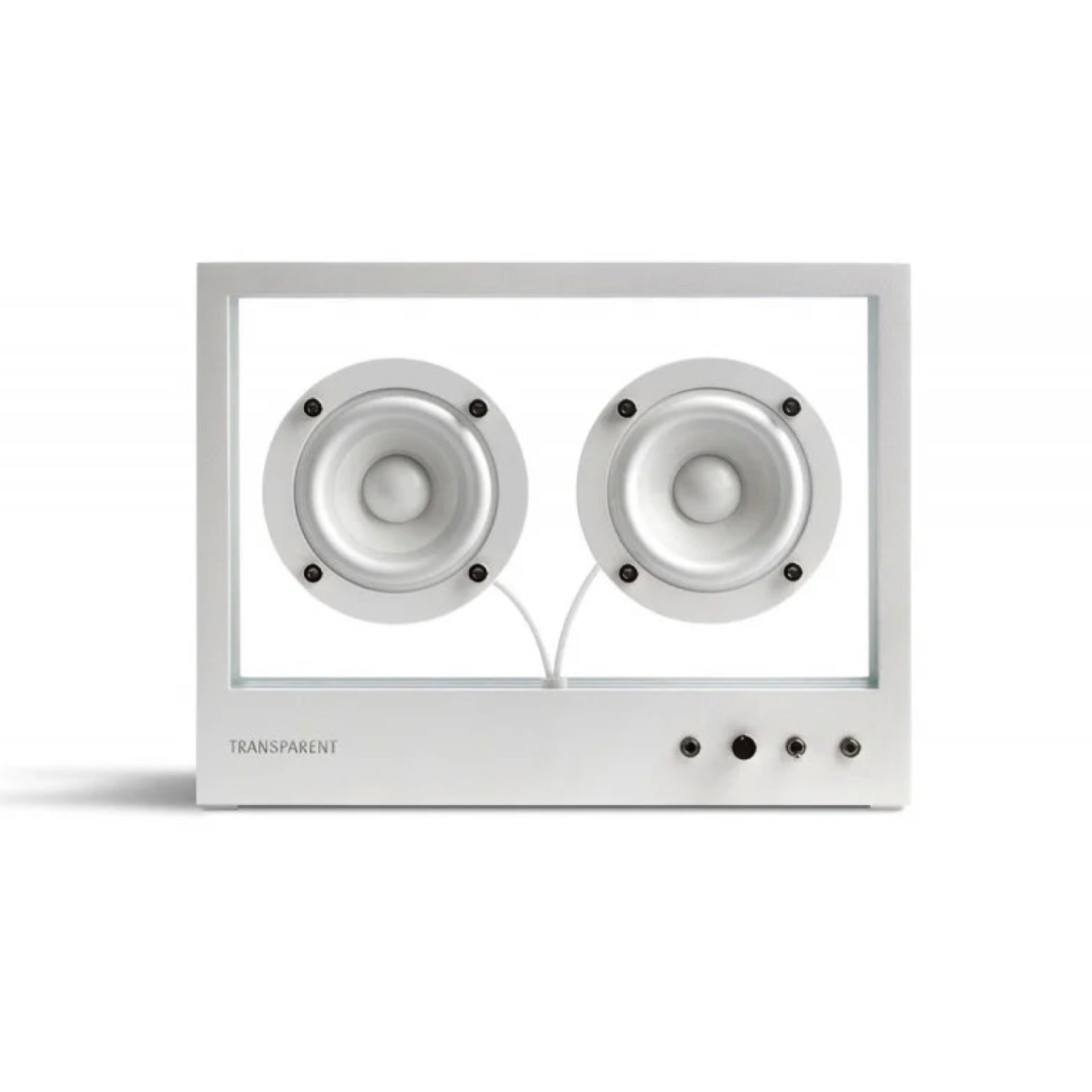 TRANSPARENT Small Transparent Speaker White