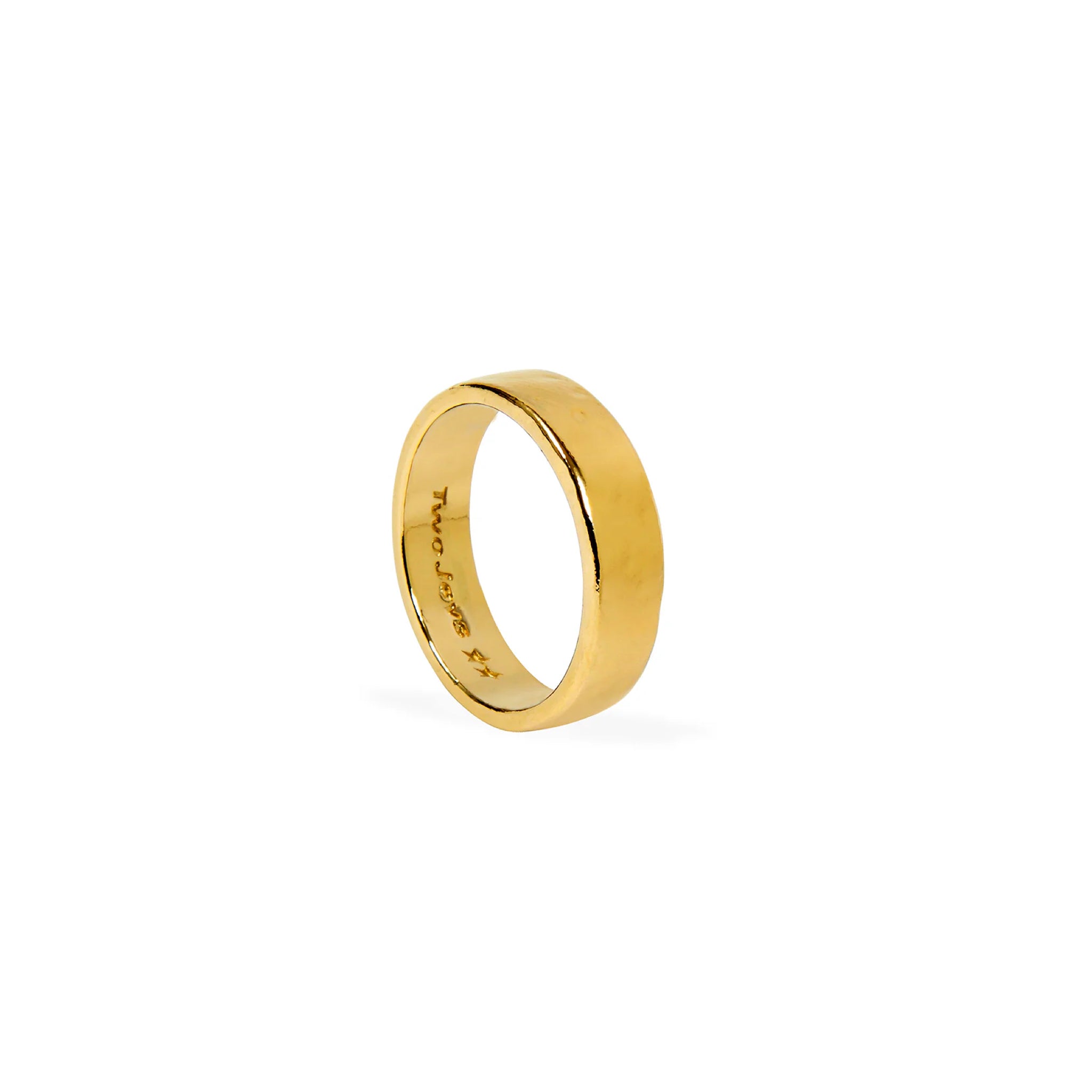 TwoJeys 01 Ring Gold Sandy Brown