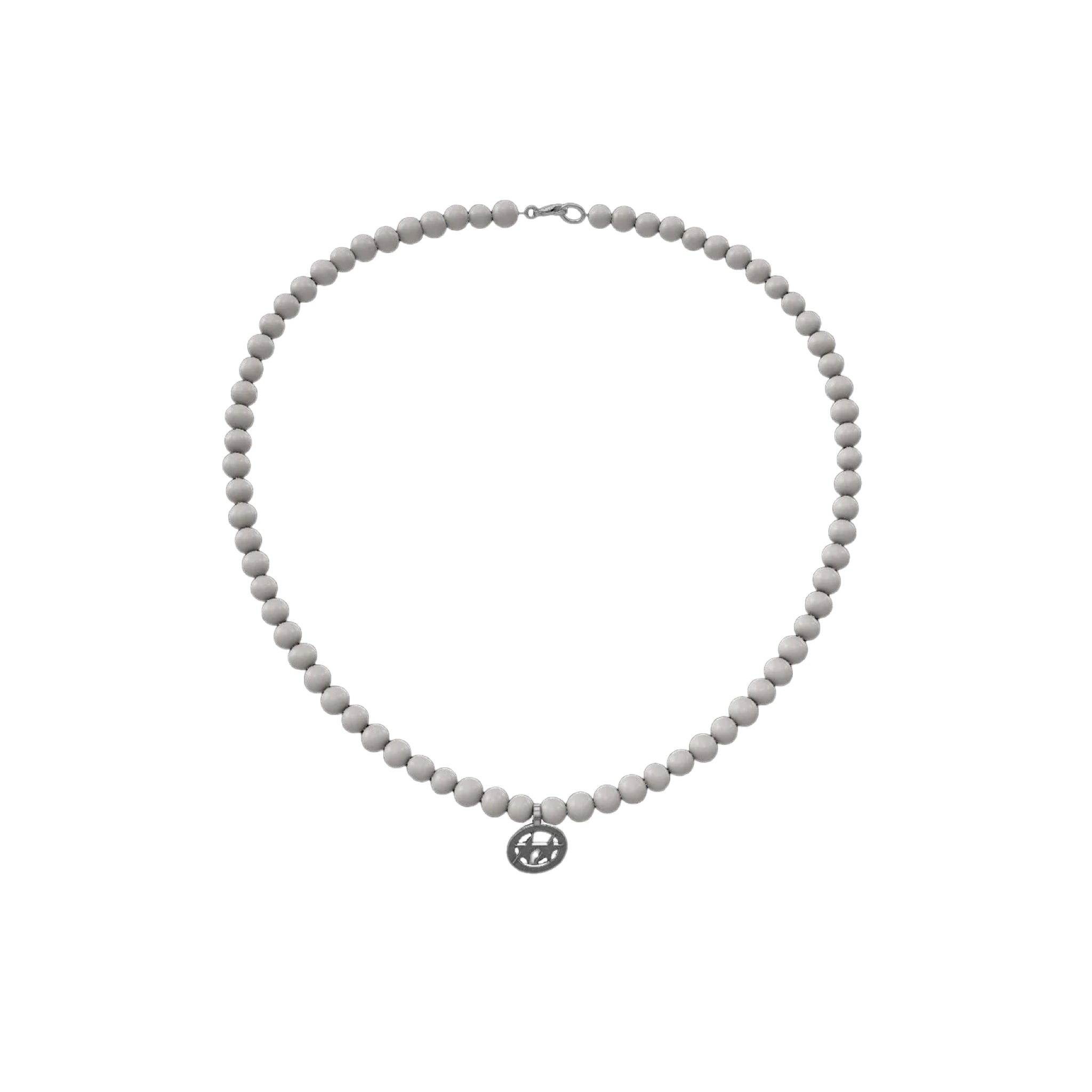 TwoJeys Icon Pearl Necklace Dark Gray