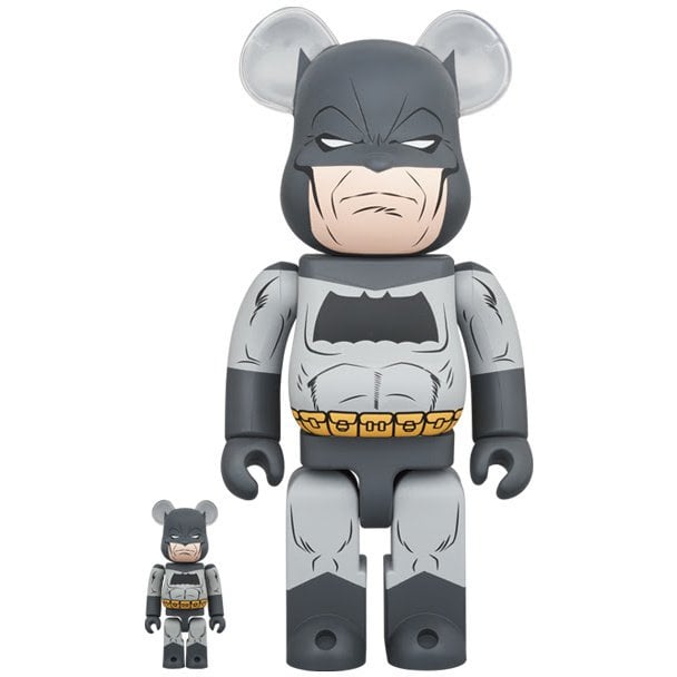 400% & 100% Bearbrick set - Batman (The Dark Knight Returns)