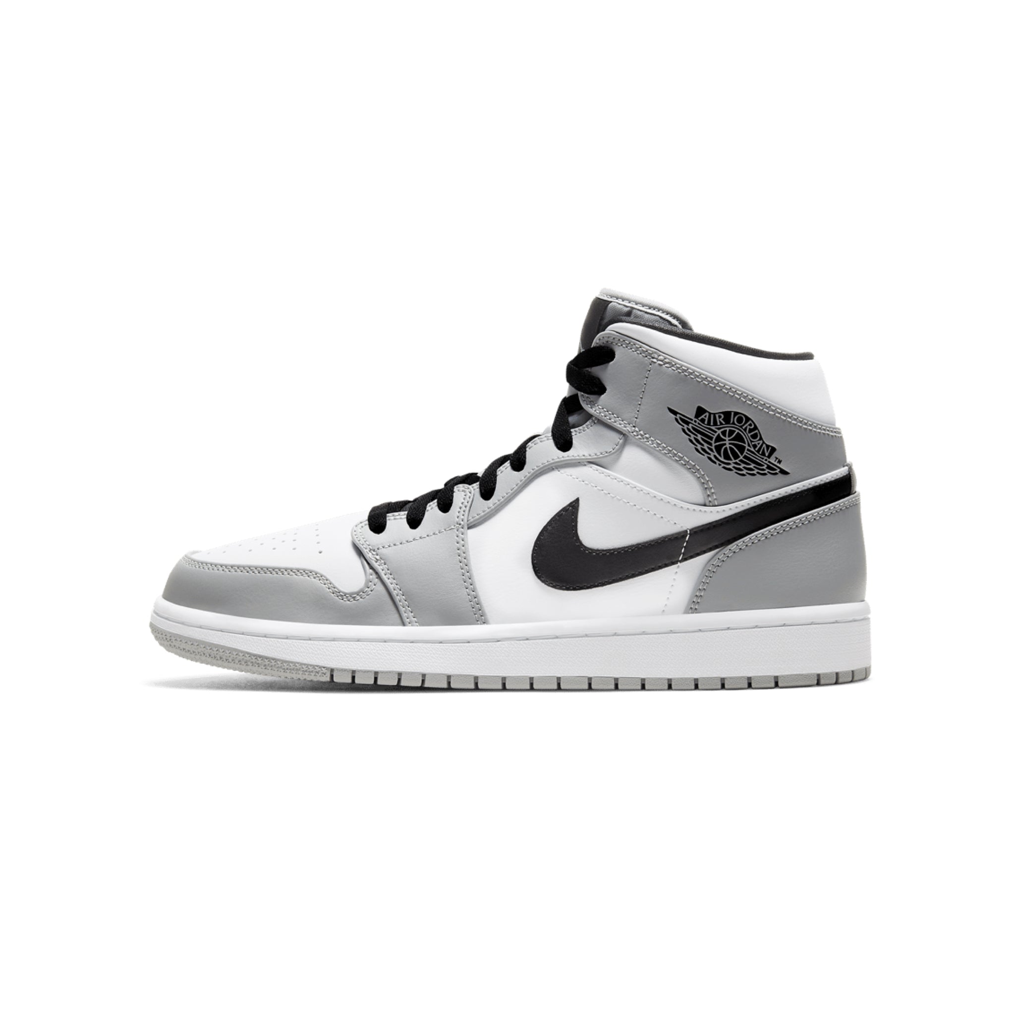 Air Jordan 1 Mid Light Smoke Grey Light Gray