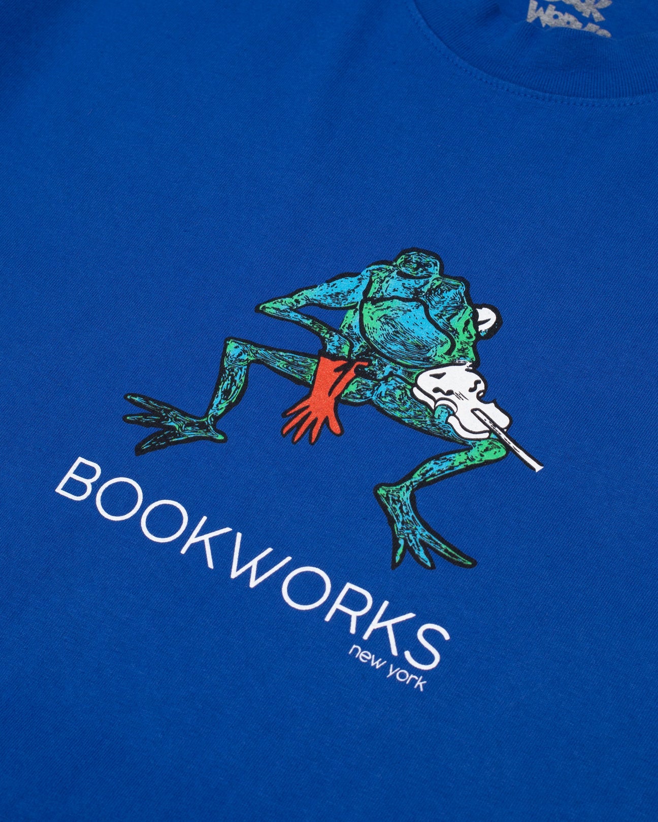 Book Works Froggy Cobalt Blue T-Shirt